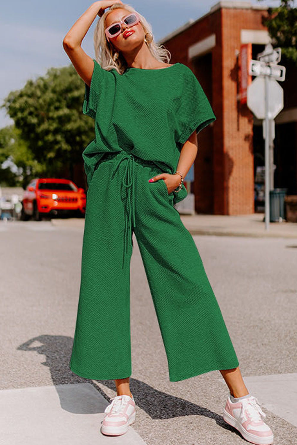 Green Pants Set
