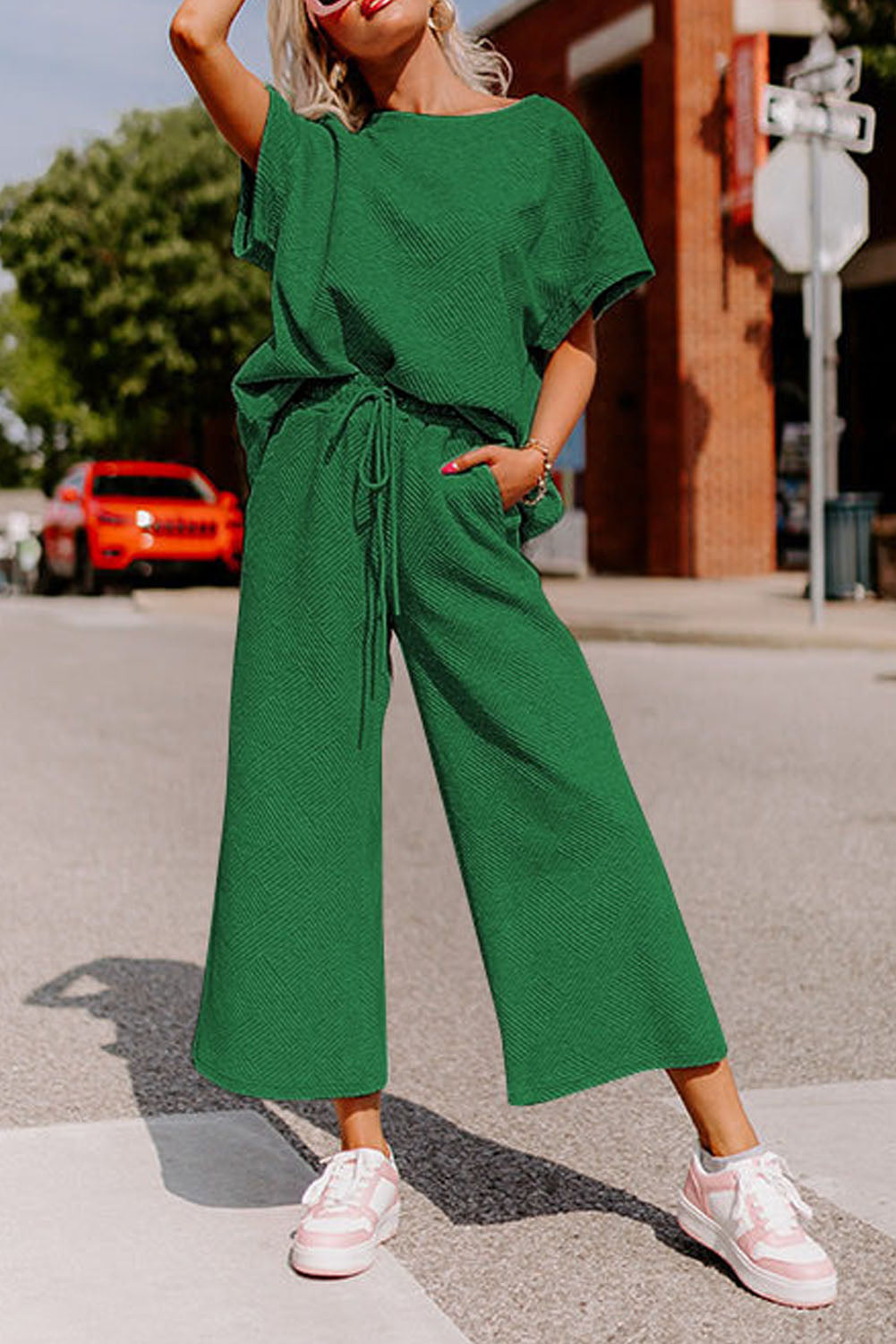 Green Pants Set