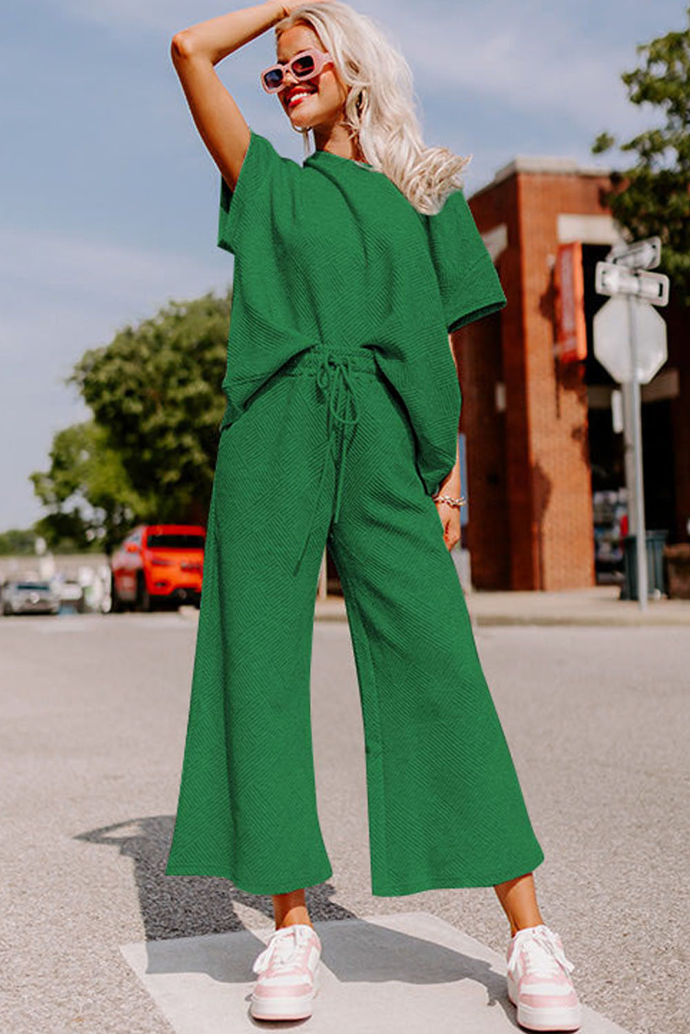 Green Pants Set