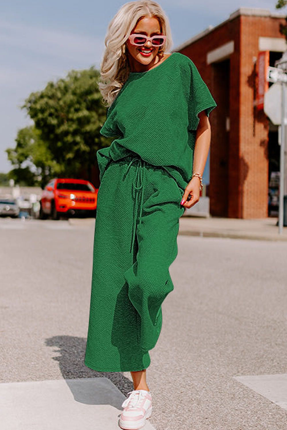 Green Pants Set